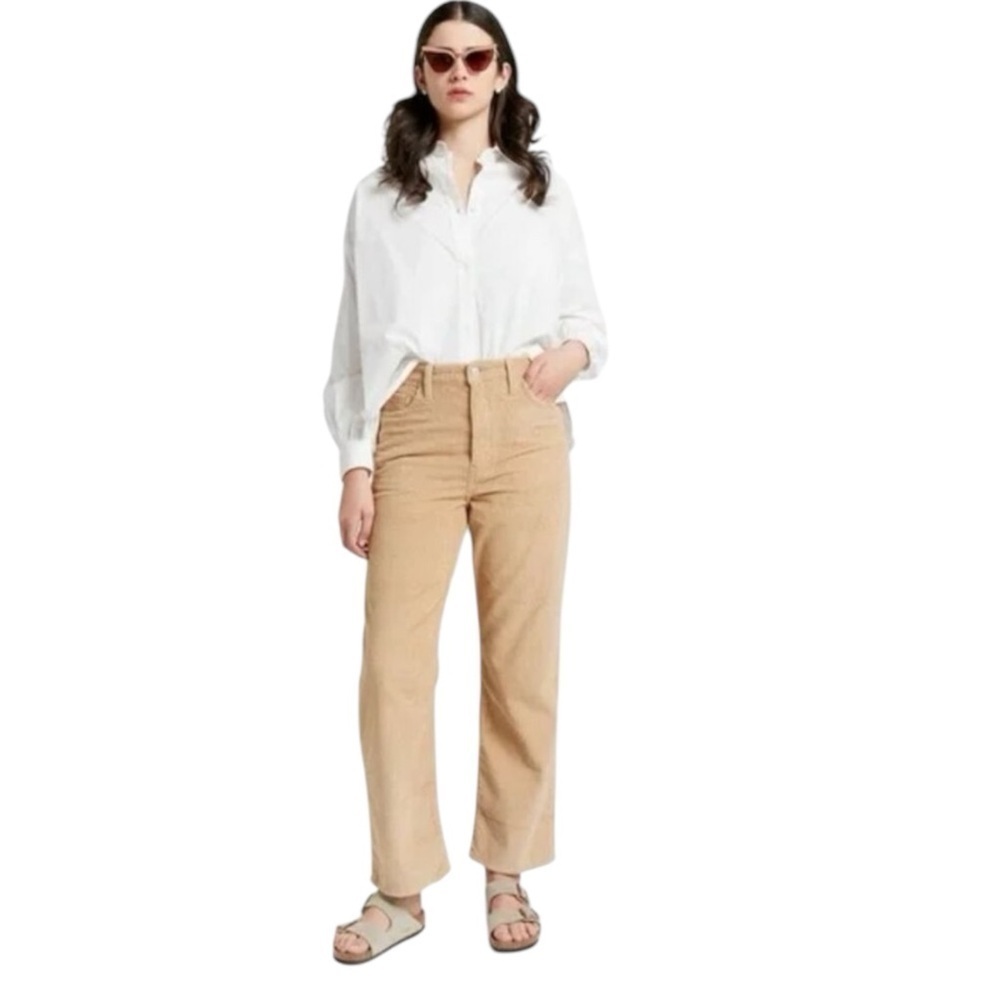 Levi's Ribcage Straight Ankle Cord-Granola- High Waisted Neutral Cords- Size 29